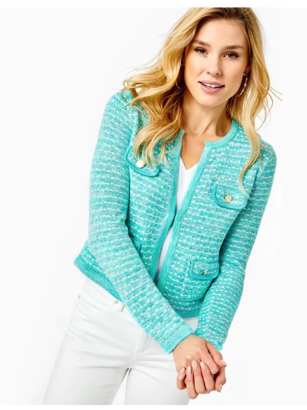 Lilly Pulitzer Kienna Cardigan, Size Medium